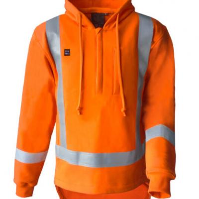 FLAME RETARDANT 22CAL TTMC DAY/NIGHT 370GSM COTTON HOODIE, ORANGE