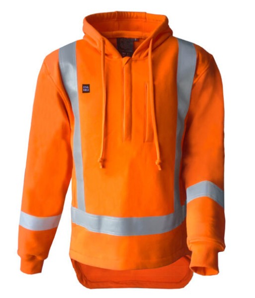 FLAME RETARDANT 22CAL TTMC DAY/NIGHT 370GSM COTTON HOODIE, ORANGE