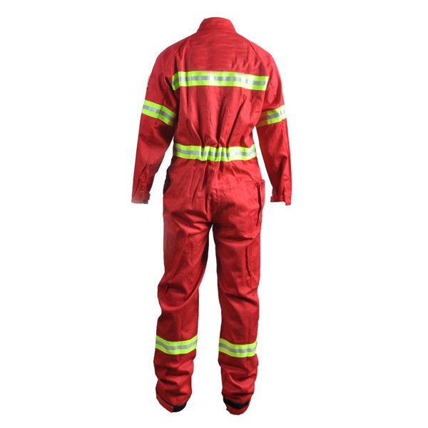 OEM 6oz 200gsm red color aramid workwear flame resistant aramid coverall 