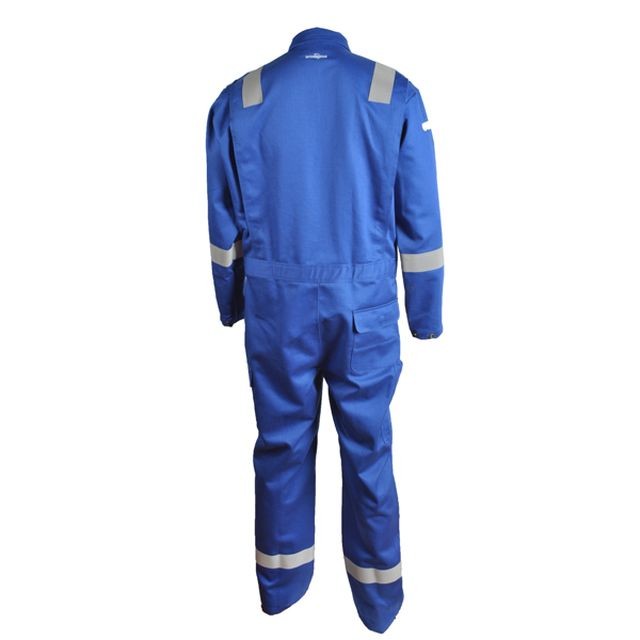 OEM Cotton Nylon 88%/Cotton12% rayal blue FR coveralls With Reflective Tape 